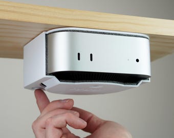 Felt Lined Mac mini Under Desk or Wall Mount (M4 2024 Version)