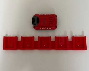 Craftsman 20V Battery Holder 5-in-1 / 3D Printed / Battery Holder / 20V / Craftsman / 5-in-1