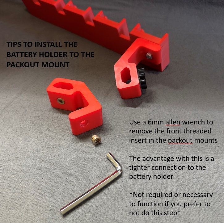3D Printed Battery Hold Down Strap For M18 5/6/8 AH Lithium Batteries – High Torque