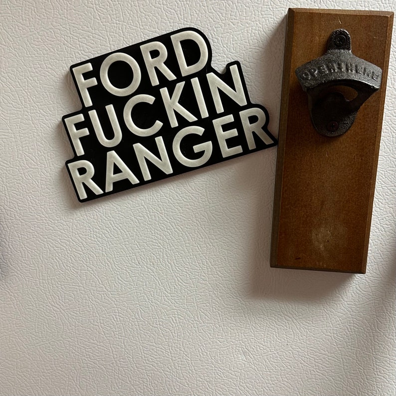 Ford Ranger | Ford Fkin Ranger | 3D Printed Sign | Car Decal - Etsy