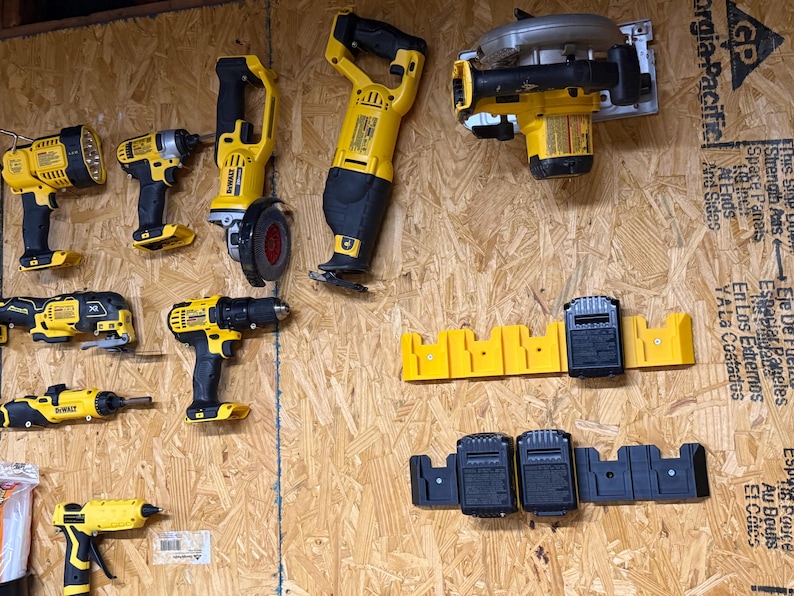 Dewalt 20V Battery Holder | 5-in-1 Wall Mount Battery Organizer image 8