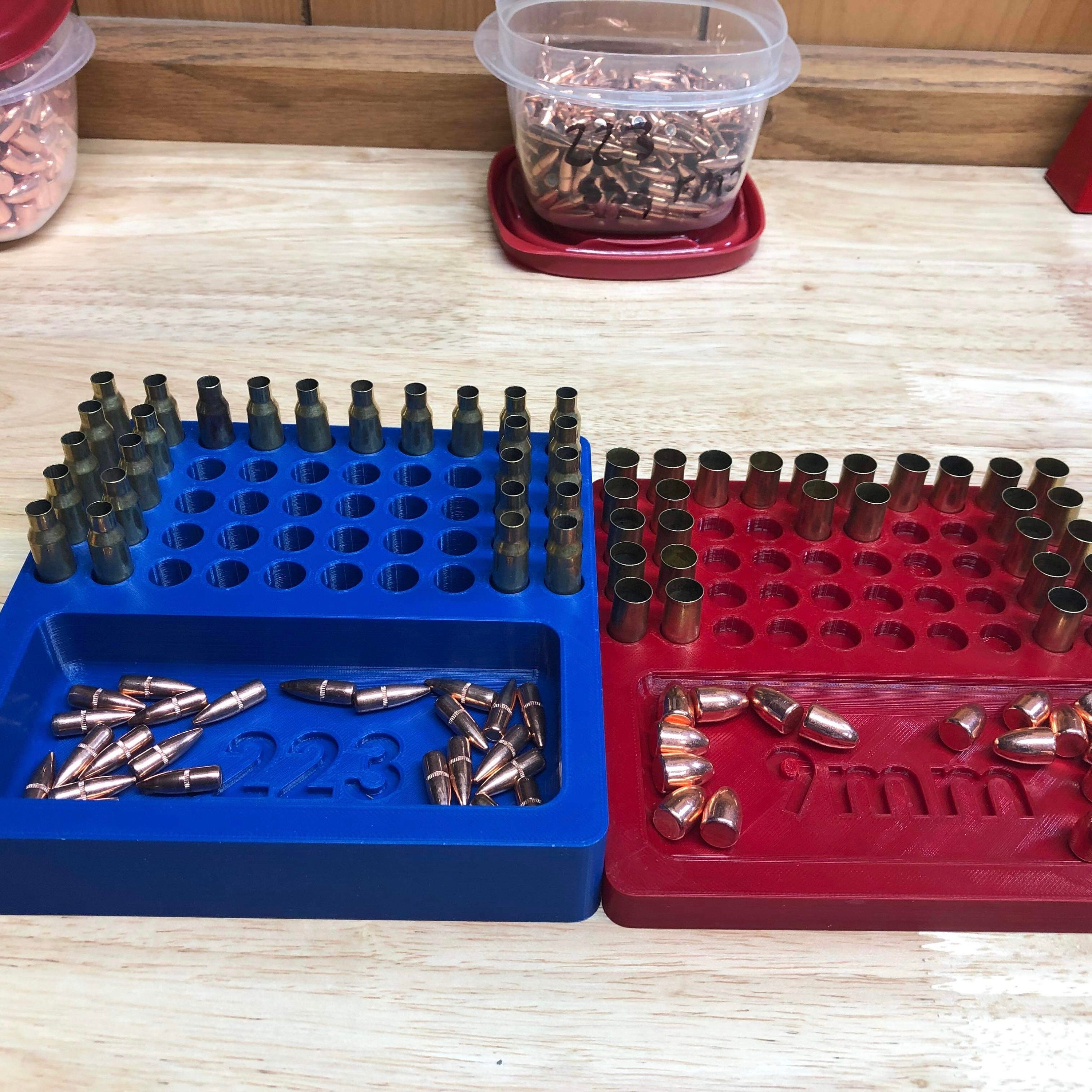 9mm Reloading Tray 9mm Ammo Block Reload Tray Pistol 3D Printed Etsy