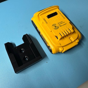 Dewalt 20V Battery Holder – Single Mount Slot | Wall Organizer for 20V Batteries