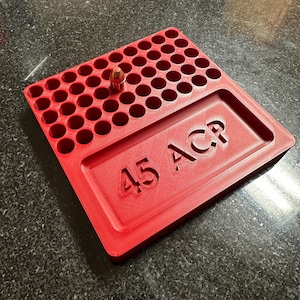 45 ACP Reloading Tray – Precision-Crafted, 50-Slot Tray for Reloading Enthusiasts