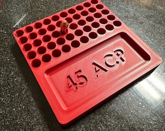 45 ACP Reloading Tray – Precision-Crafted, 50-Slot Tray for Reloading Enthusiasts