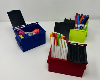 Mały kontener na śmieci / Kontener na śmieci na biurko / Kosz na śmieci / Pojemnik na ołówki do kontenera na śmieci / Druk 3D / Organizer