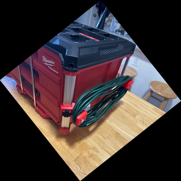 Support Packout Milwaukee | Support pour rallonge électrique Milwaukee Packout | Support de batterie Milwaukee Packout | Accessoire de rangement | Module d'emballage