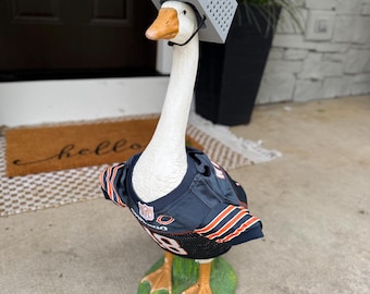 Cappello da oca da portico con grattugia per formaggio, costume da oca da football di Chicago, accessorio divertente da indossare in veranda durante le partite.