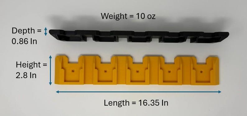 Dewalt 20V Battery Holder | 5-in-1 Wall Mount Battery Organizer image 5