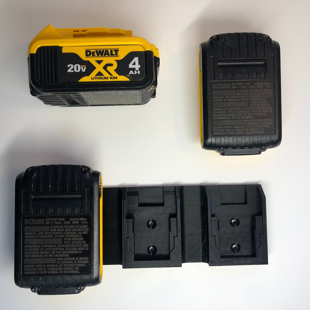3D Printed Dewalt Battery Holder 3in1 Etsy