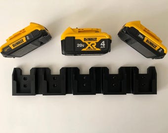 Dewalt 20V Battery Holder | 5-in-1 Wall Mount Battery Organizer