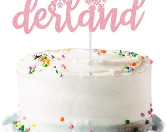 Download Winter Onederland Cake Topper Etsy