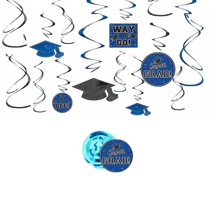 Graduation Hanging Decorations SWIRLS Kit Graduation Party Etsy UK