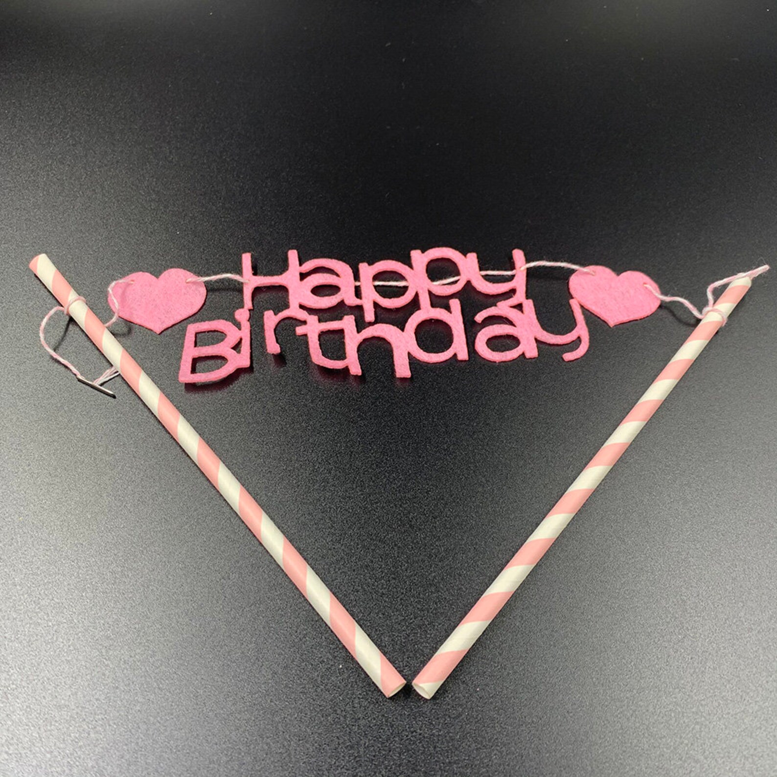 Happy Birthday Cake Topper Banner Birthday PaRty Cake Etsy