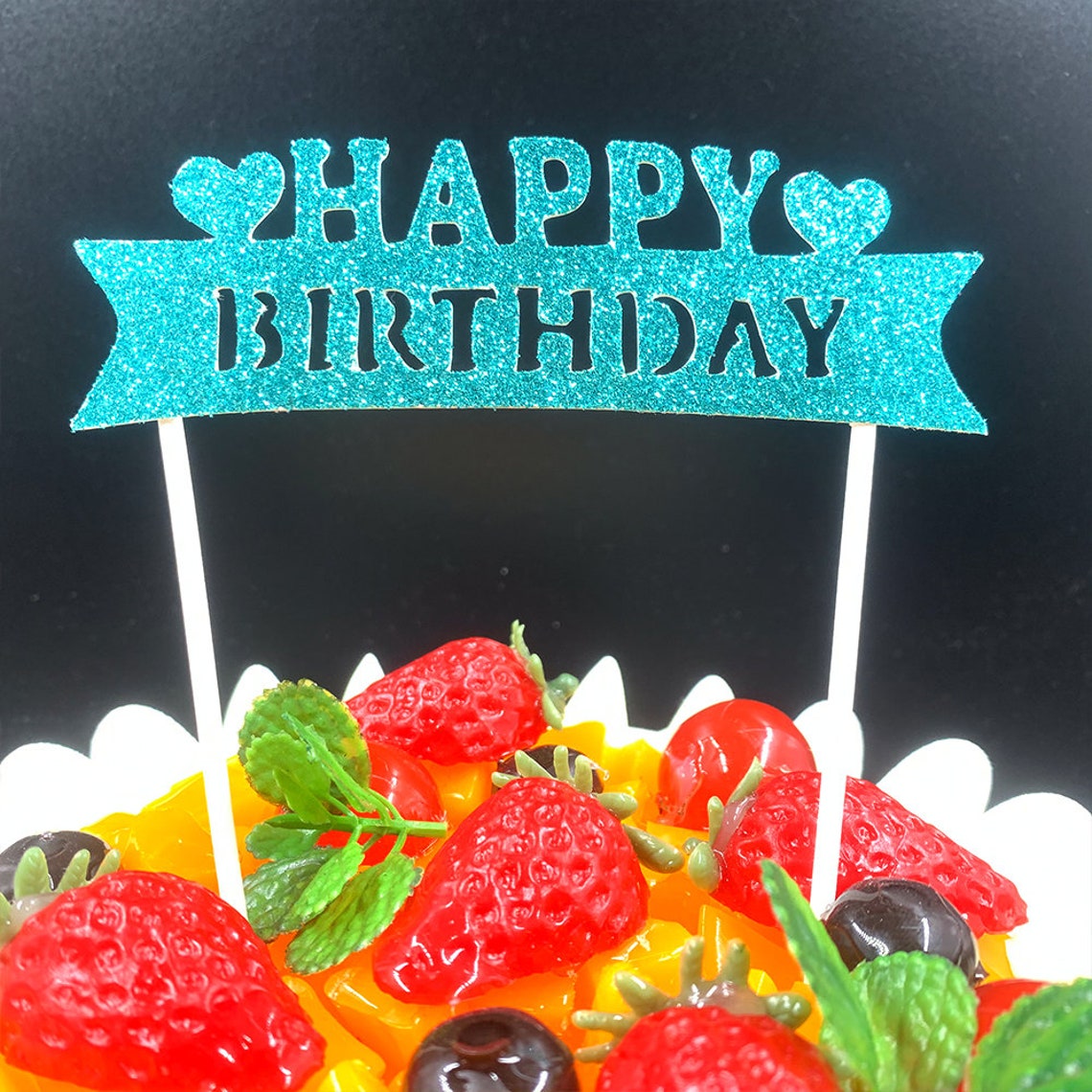 12pcs Glitter alles Gute zum Geburtstag Kuchen Topper Etsy