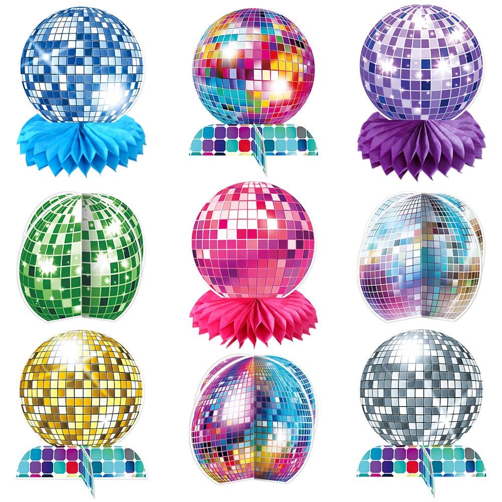 Disco Table Centerpieces