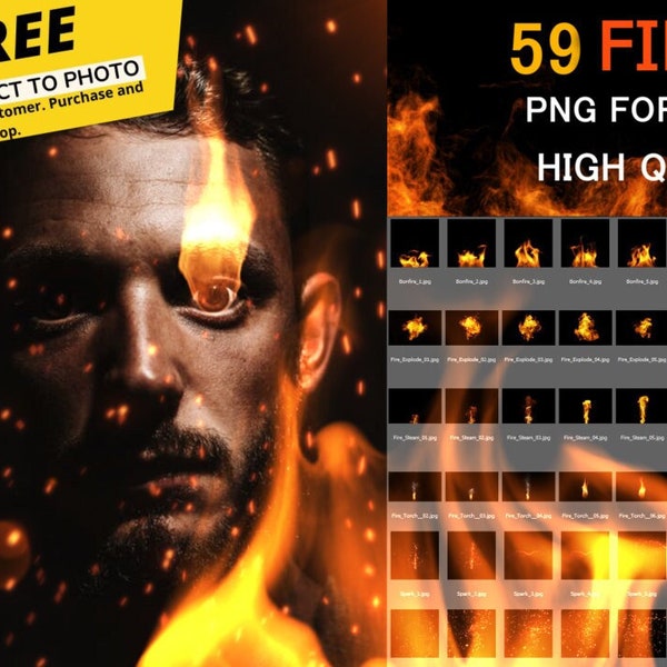 59 Feuer Funken Foto Overlays, Photoshop Overlays, Lagerfeuer, Flammenmers, Feuertoch, Feuerwand, Lagerfeuer, Wunderkerzen, Flamme Overlays, jpg, Video