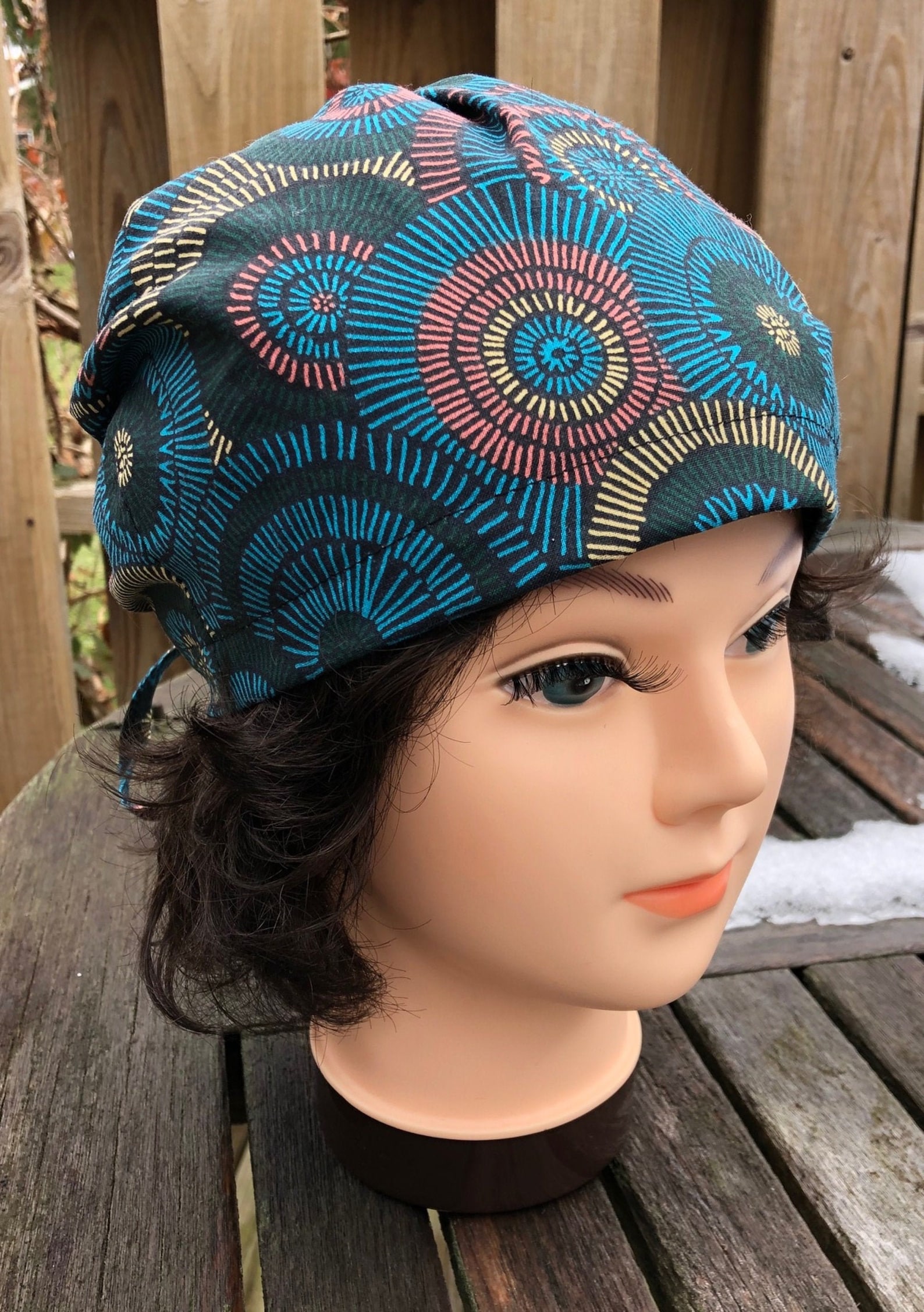 Head Wrap/Bandana With Tie Spirals Etsy