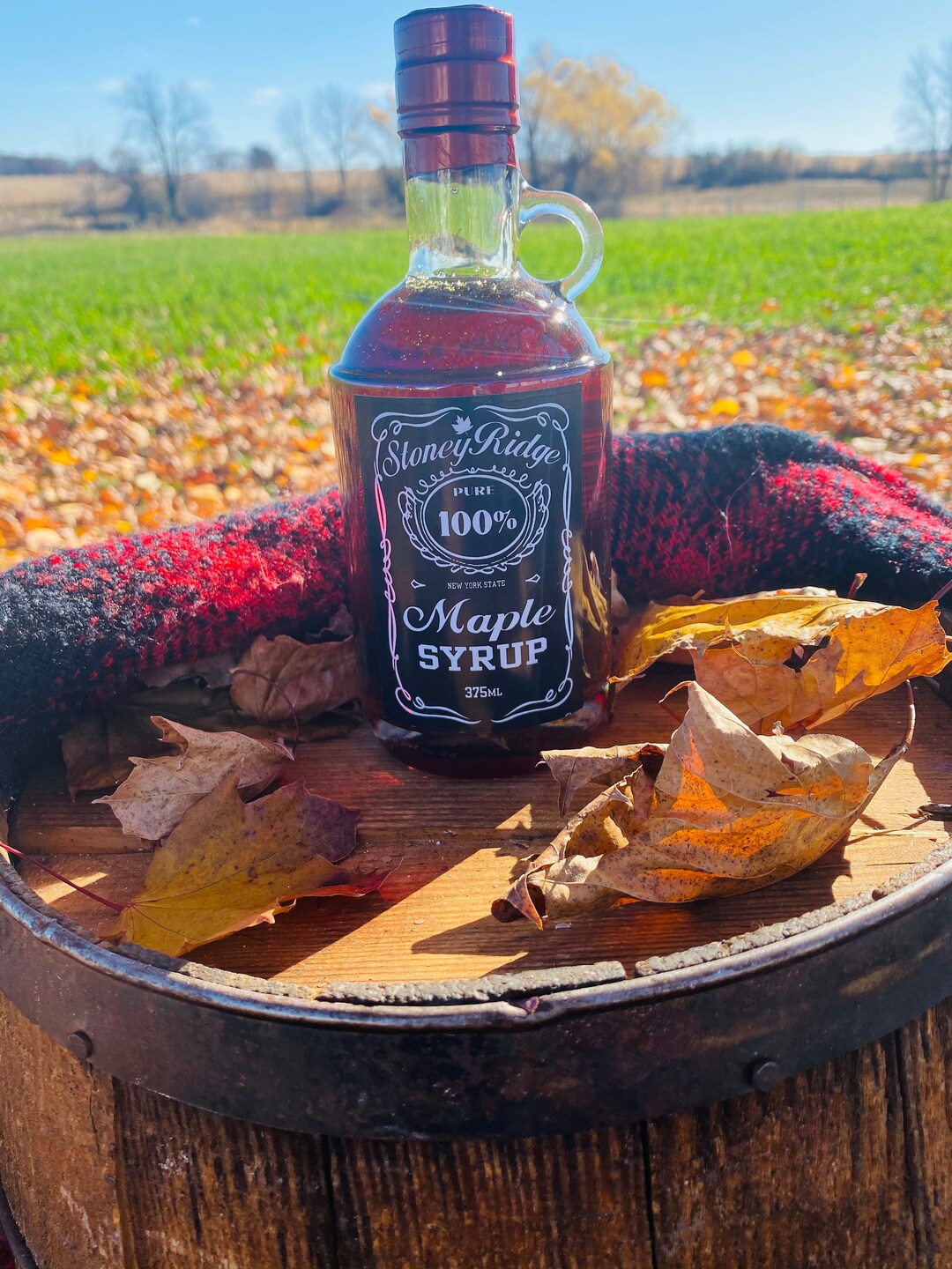 Moonshine New York Maple Syrup 375 Ml 375ml Glass Bottle Maple Gift