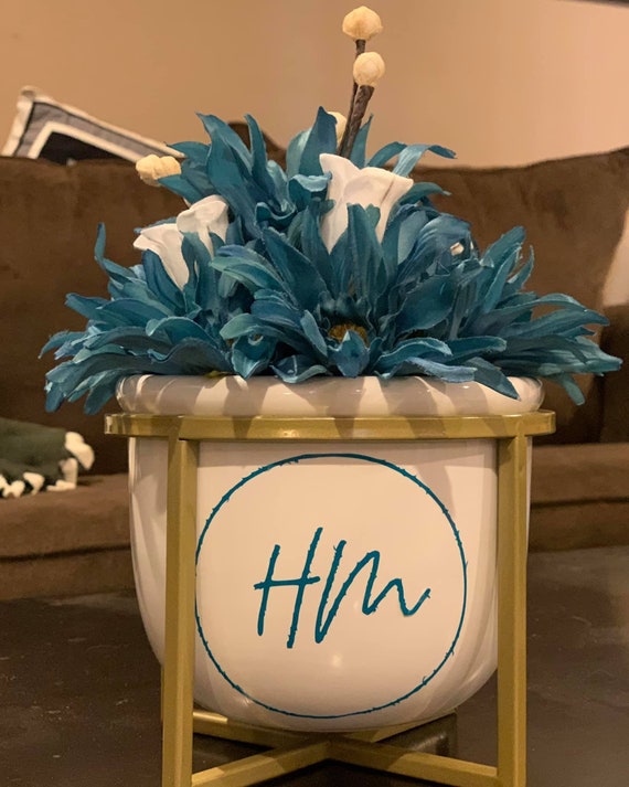 Custom Flower Pot Etsy