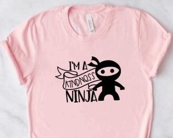 Kindness Ninja, Kids Pink Shirt Day, Kindness Matters, Be Kind Shirt, Antibullying Shirt, Ninja Shirt, Pink Shirt Boys, Bullying Awareness