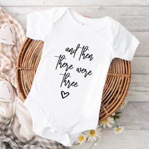 And Then There Were, Custom Baby Bodysuit, Pregnancy Announcement, Gender Reveal, New Mom Gift, Baby Shower Gift, Personalized Baby Gift
