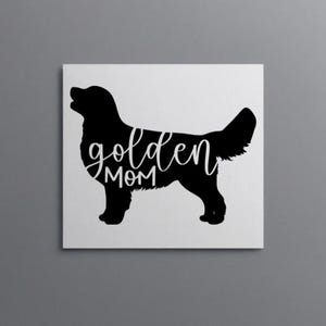 Sticker maman/papa Golden retriever, cadeau de Noël pour papa, bas de Noël, cadeau d'anniversaire de maman, cadeau secret du père Noël, pattes à bord, cadeau pour amoureux des animaux de compagnie