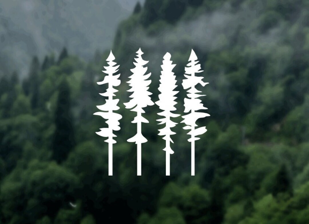 Spruce Tree Decal Adventure Sticker Hiking Gift Tumbler Etsy