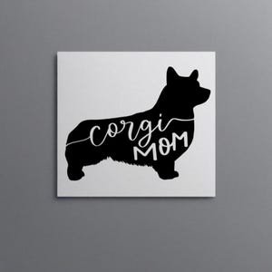 Sticker papa/maman corgi, cadeau de Noël pour papa, bas de Noël, cadeau d'anniversaire pour soeur, cadeau secret père Noël, sticker voiture pattes à bord, cadeau pour amoureux des animaux de compagnie