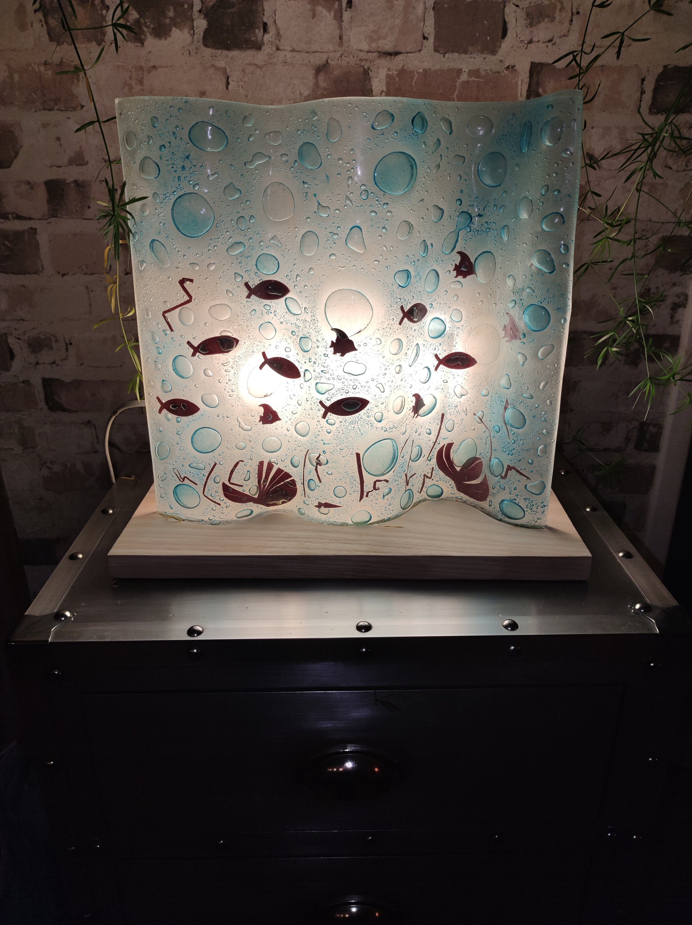 Sculpture en Verre Fusionné