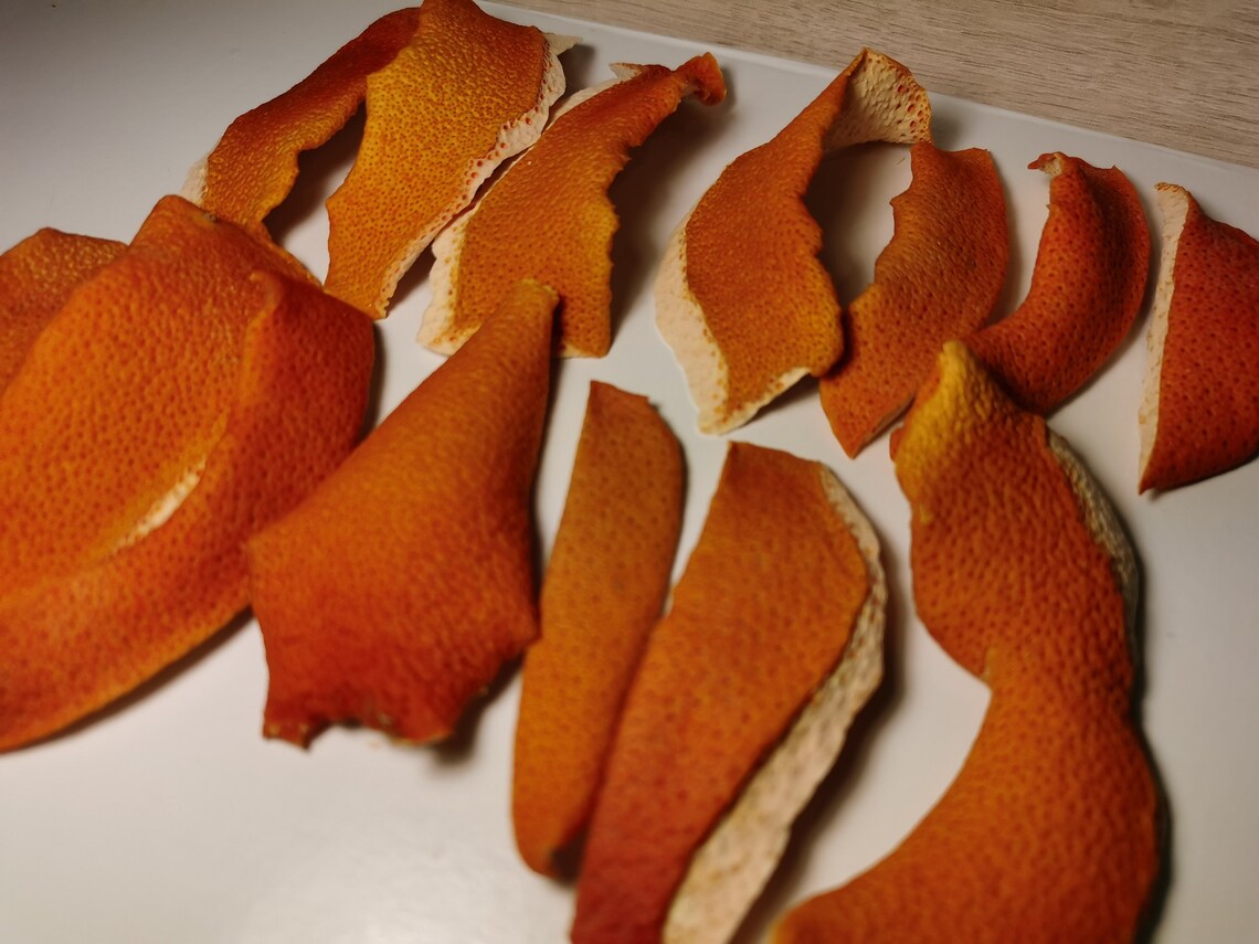 Dried Grapefruit Peel Dehydrated Grapefruit Peel Large Etsy