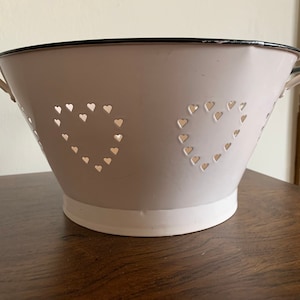 Vintage Heart Shaped Colander