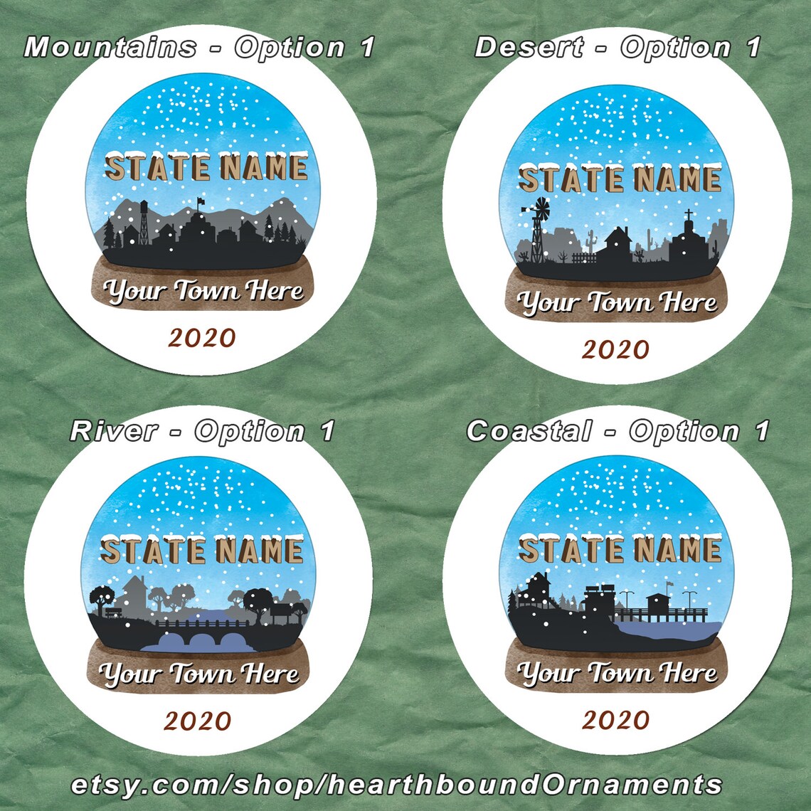 Personalized Ohio Christmas Ornament Personalized Ohio Etsy