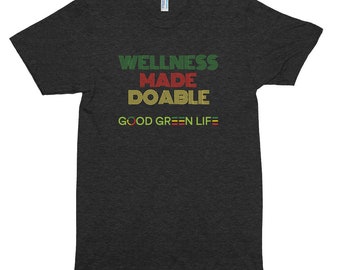 Wellness Made Doable_Grn/Red/Yel_Unisex Tri-Blend Track Tee