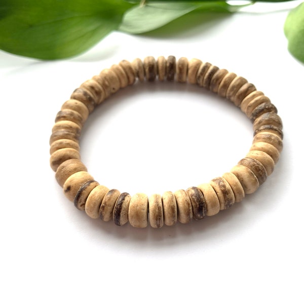 Bracelet en bois de noix de coco pour homme et femme, bracelet bohème, bracelet pour couple assorti