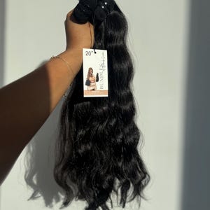 Raw Cambodian Natural Wavy Hair - Double Drawn Full Root to tip, Can be Bleached, Wefts | Clip Ins | HD Closure | U Part Wig | Tape Ins