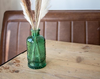 Vintage Sunflower Glass Bud Vase