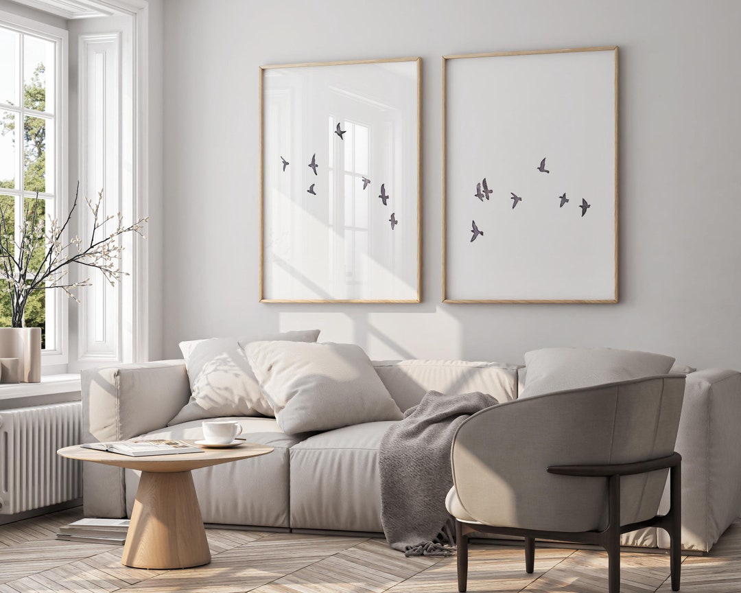 Set of 2 Prints Black Flying Birds Wall Art Flock of Birds Download Print Set of Bird Art Print Large Printable Bird Art Birds Digital Print - Etsy Japan