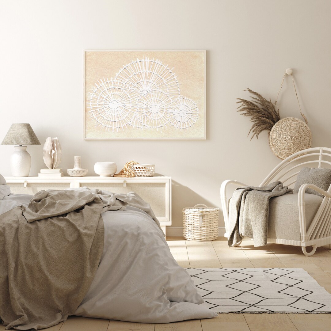 Boho Blush Wall Art Dusty Rose Wall Art Pale Pink Wall Decor White and Pink Modern Wall Art