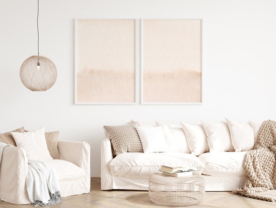 Set of 2 Minimalist Abstract wall art...