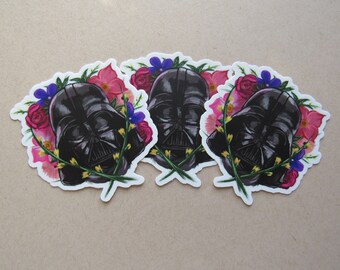 Flower Vader Sticker