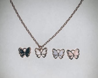 Collar de mariposa pastel envío gratis