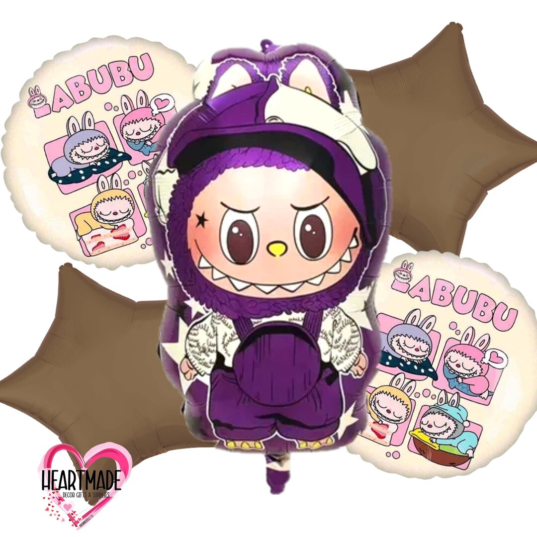 Labu Us Labu 5 Pcs Foil Balloon Set Birthday Girl - Etsy