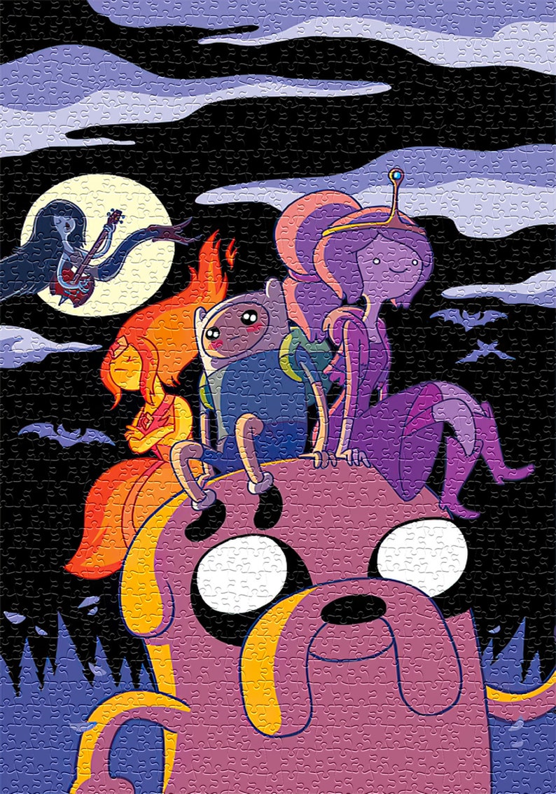 Adventure Time 1000 Piece Jigsaw Puzzle Premium Jigsaw Etsy