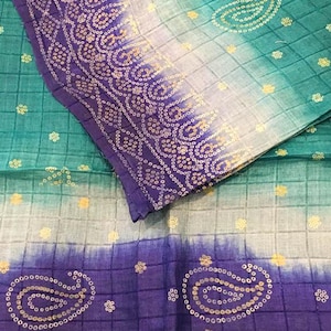 Pure Tussar Silk Sari Vintage Indian Pure Silk Saree 5 yards fabric India silks Recycled Upcycled Dress Material Natural Fibre Cloth TSS3090