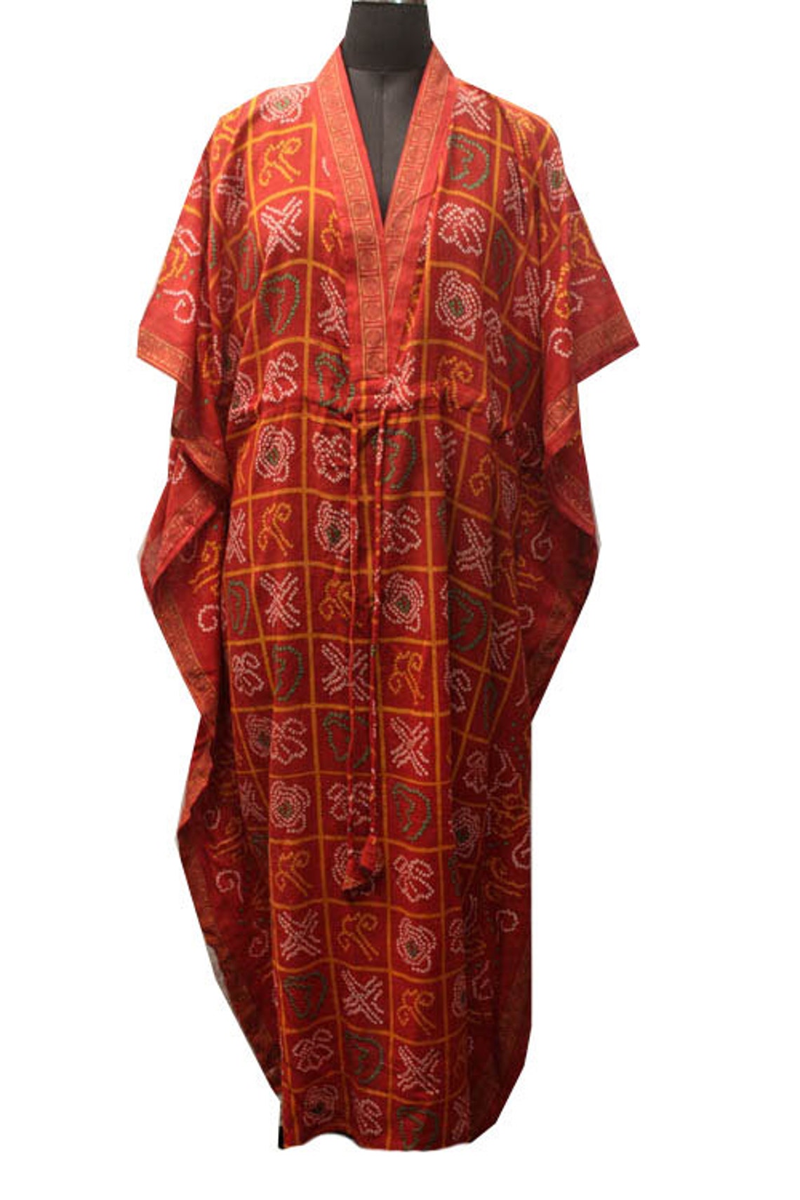 Cotton Kaftan Kaaftan Robe Dress Bridal Party Shower Dressing Etsy