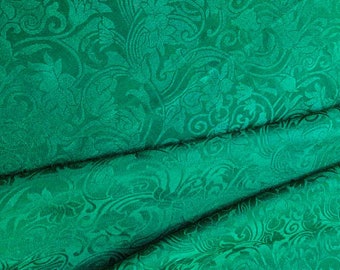 Craft Fabric Green Recycled Collage Sewing Material Craft Textile Vintage Mixed Media Art Journal CF1045