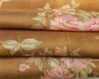Écharpe pure soie, tissu doux, tissu pour emballage cadeau, collage, techniques mixtes, travaux manuels de couture, sari sari recyclé vintage, écharpes hanky SSC1980