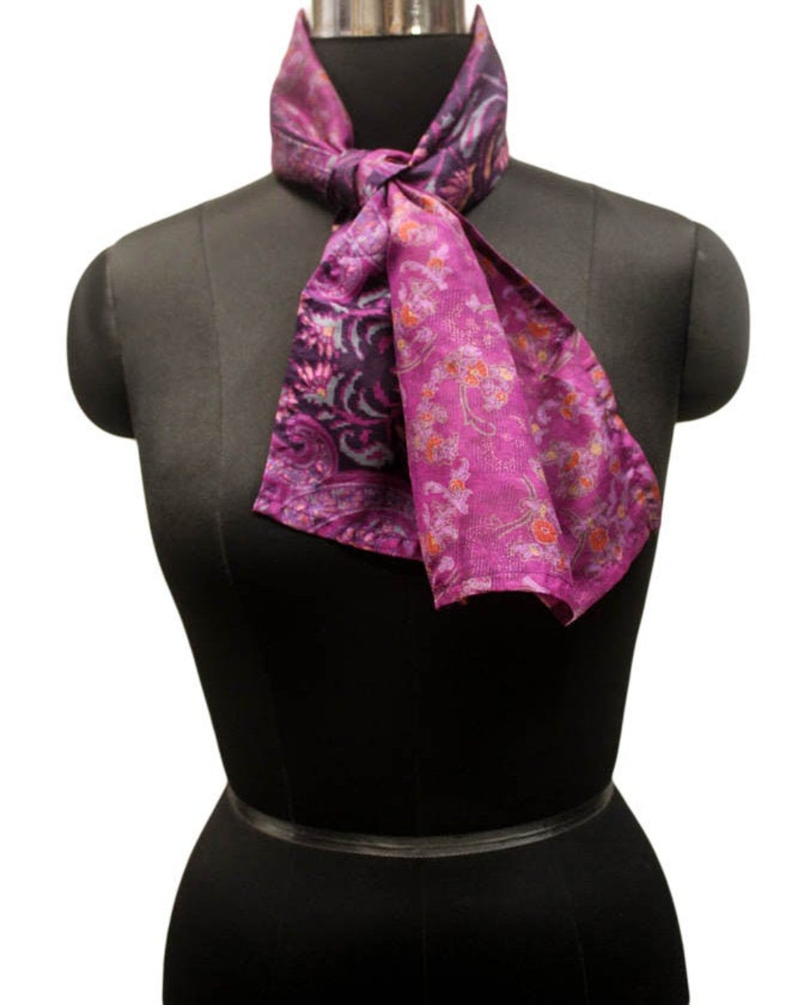 Pure Silk Fabric Silk Scarf Gift Wrapping Cloth Collage Etsy