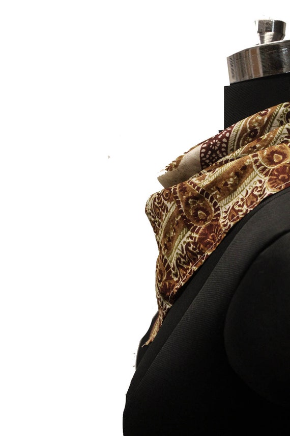 Pure Silk Scarf, Saree Fabric, Recycled Vintage, … - image 4